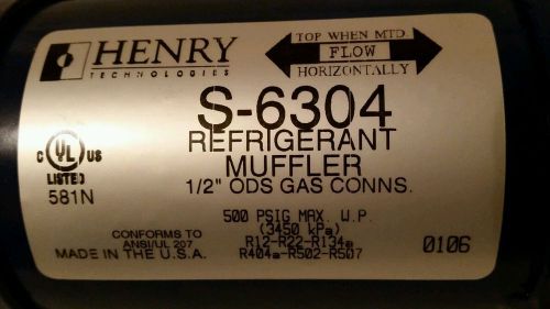 Henry s-6304 refrigerant muffler for sale