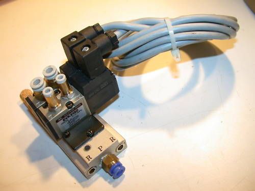 Smc 2 solenoid 24v stack up bank assembly evk3120 for sale