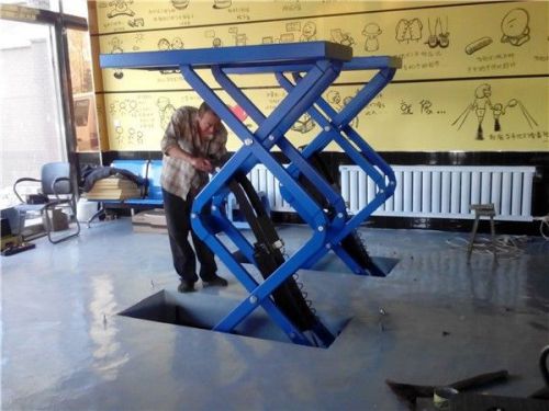 Brand new inground vehicles car hydraulic scissor lift 6600lbs shipped by sea for sale