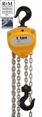 Rm series ii manual chain hoist - 5 tons - 20ft lift for sale