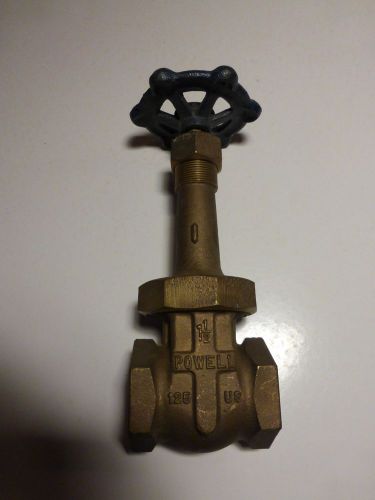 NEW POWELL GATE VALVE 1-1/2&#034; BRASS THREADED FIG 2700 CLASS  150