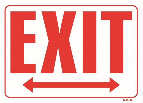 EXIT (Double Arrow)- 10&#034;x14&#034; Sign EX-5