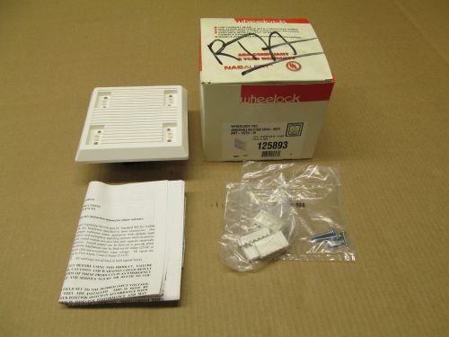 1 NIB WHEELOCK AMT-12/24-W AMT1224W 125893 ADDRESSABLE MULTITONE SIGNAL - WHITE