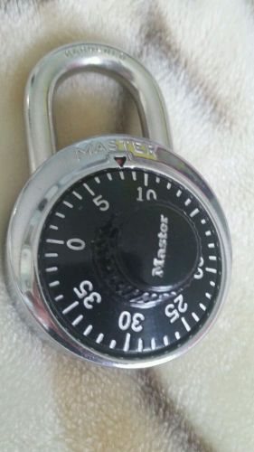 Master Lock Dial Combination Combo Padlock 1500 New School Locker Gym Black