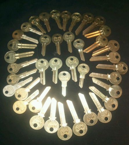 Lot of 46 YALE STAR BRASS Key Blanks Locksmith Y1 y4 Y12 Y13 Y101 Y57 Y87 + more