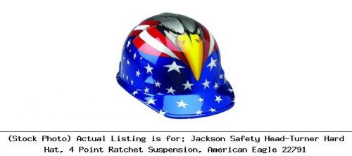 Jackson safety head-turner hard hat, 4 point ratchet suspension, american: 22791 for sale