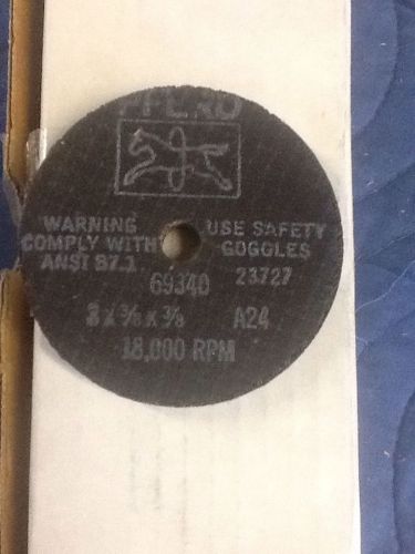 PFERD 69340 (20) A24SG STEEL GRINDING  3&#034; x 3/8&#034; Die Grinder Wheel 3/8&#034; 24 Grit