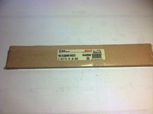 SAIT / UNITED ABRASIVES #84356, PSA FILEBOARD SHEETS 2-3/4 X 16 1/2 220 GRIT