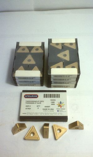 STELLRAM, EDP #017521, TNMG 666B-4T GRADE NL30 CARBIDE INSERTS