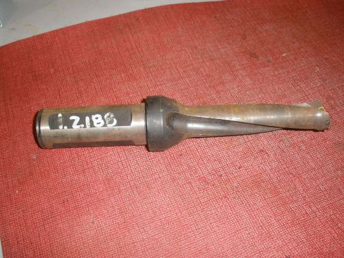 Carbide insert drill 1.2188&#034; dia x 5&#034; long coolant thru for sale