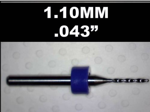 .043&#034; - 1.10mm - #57 Carbide Drill Bit - NEW One Piece - CNC Dremel PCB Models