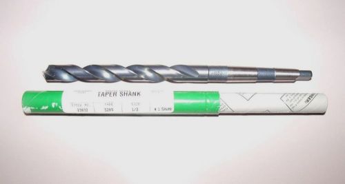 PRECISION TWIST DRILL 1/2&#034; APPROX 8&#034; OAL HS TAPER SHANK DRILL BIT