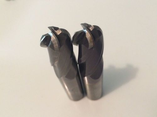 2  5/8&#034; Dia Solid Carbide Niagara 4 Flute Ball Nose Endmills