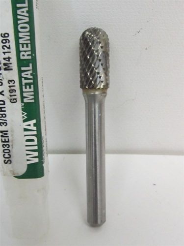 Widia / metal removal m41296, 3/8&#034; x 3/4&#034;, double cut, cylindrical carbide bur for sale