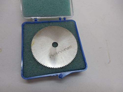 Slitting saw jewelers cut off wheel 2&#034; dia 1/64&#034; thick 1/4&#034; arbor hole 90 teeth