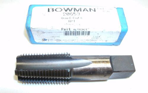 BOWMAN QUAD CUT NTP HSS TAPER PIPE TAP 20653 TAP 1/2&#034; - 14 TPI