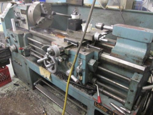Victor 1640 Gap Bed Lathe W/12&#034;3 JawChuck 230V 3Ph Good Running Condition!