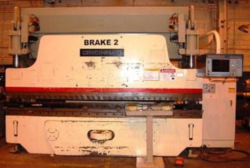 Used 90 ton cincinnati #90af-10 cnc hydraulic press brake, new 1990 for sale