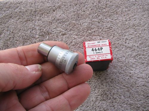 Starrett 464 p 0-1/4&#034; .001 micrometer head   micrometer tool for sale