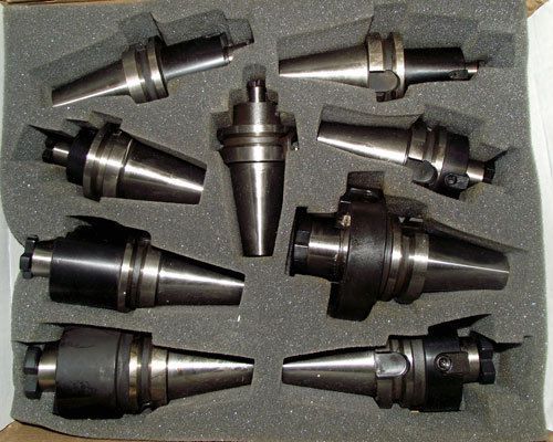 9pc bt40 shell mill holder set for sale