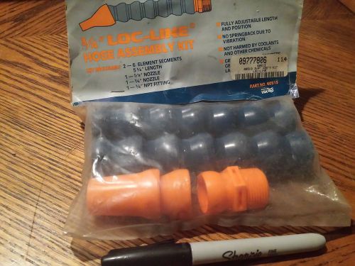 Loc-Line, 60513,  3/4&#034; , 2 adjustable coolant hoses 5-3/4, 2 tips, 1 npt fitting