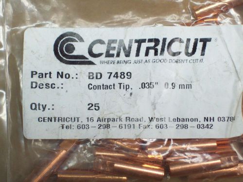 25 MIG Contact Tips 7489 (0.035&#034;)  for Bernard Welding Gun