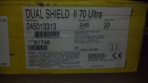 Esab dual shield ii 70 ultra .045 - welding mig wire flux core - nib for sale