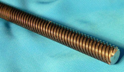 304035 1/2-10 x 72 inch (6 foot) 5 start Acme threaded rod for lead screw CNC