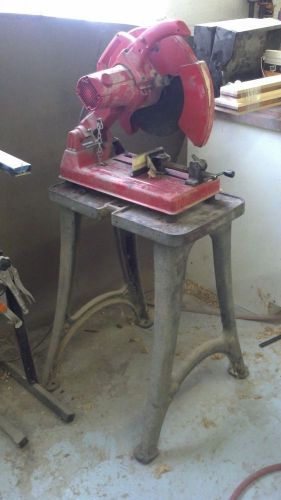 Milwaukee 14&#034; Cutoff saw w/stand (SEE VIDEO)