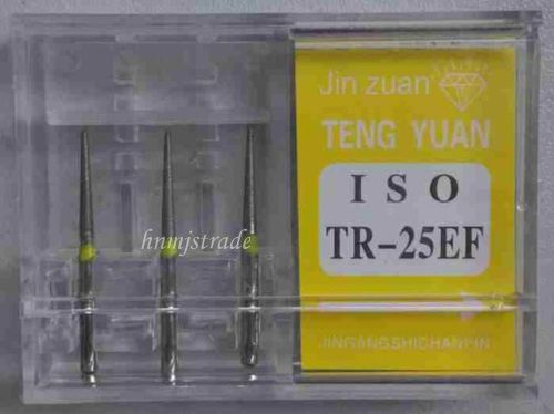 1 box dental high speed diamond burs tooth drill new tr-25ef for sale