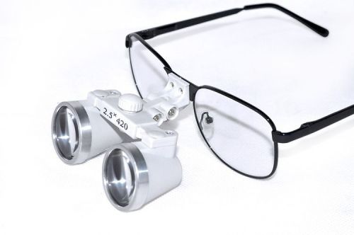 2015 Brand New Dentist Dental Surgical Medical Binocular Loupes 2.5X 420mm METAL