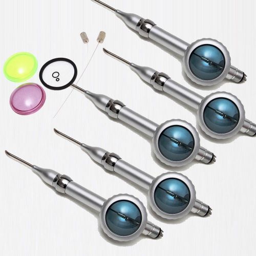 5pcs dental hygiene teeth prophy jet handpiece air  polisher 4 hole w/ aceessory for sale