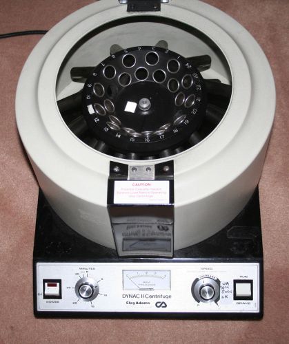 Clay Adams Dynac II 2 Centrifuge w/ 36-Place Rotor, VERY Clean Unit !