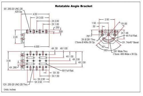 Edmund optics; rotatable bracket set, breadboard, 39353, 56665, 54262, 56666 for sale