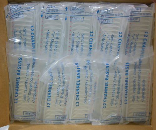 USA Scientific 3823-3412 12 Well V-bottom reservoir w lid individually wrap x50