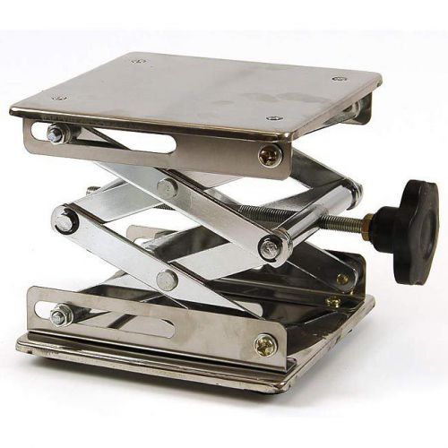 Laboratory Scissor Jack, 8&#034; x 8&#034; , stainless steel