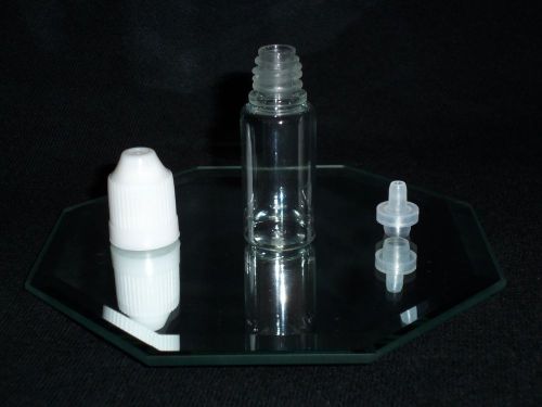 PET Dropper Bottles w/ White Childproof Cap