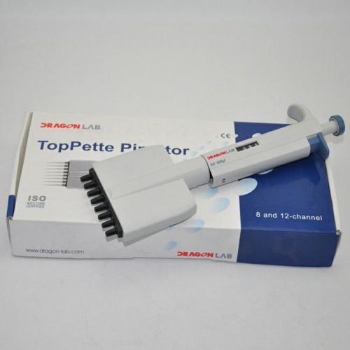 DRAGONLAB Mechanical 8-channel Pipette Adjustable Volume 50-300uL