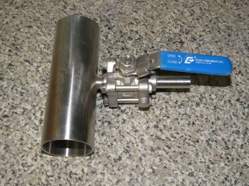 Evans component 1000wog cf8m valve  2/ 2&#034; diameter 6&#034; pipe for sale