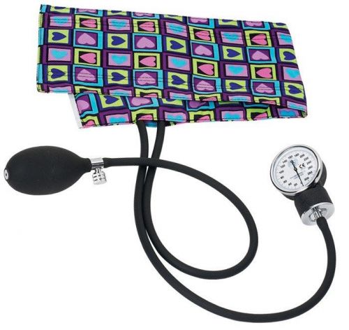 PREMIUM ANEROID SPHYGMOMANOMETER Blood Pressure Device S82 FOUR SQUARE HEARTS