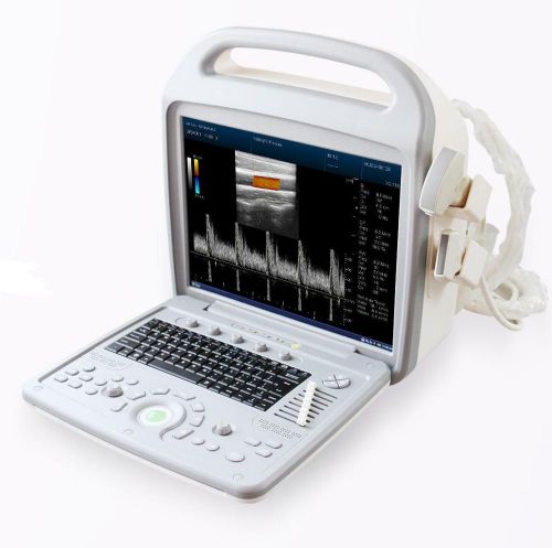 New Color Doppler Ultrasonic machine+3.5MHz Convex Probe+9.0 MHz Linear Probe