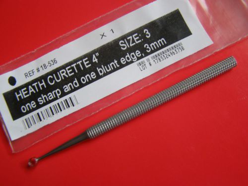 Heath curettes 4&#034; size 3 surgical dermal ophthalmic instruments curette ent or for sale