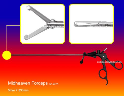 Brand New Midheaven Forceps 5X330mm Laparoscopy