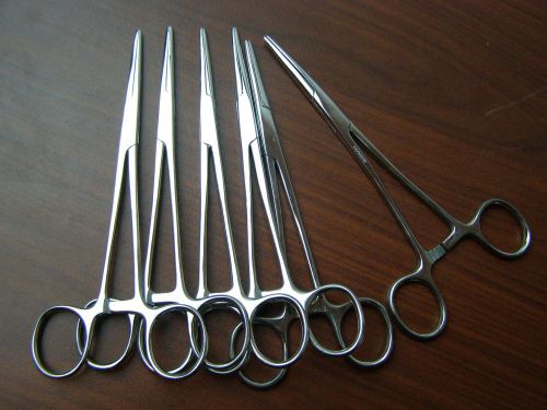 6 CRILE HEMOSTAT LOCKING FORCEPS STR 6.25&#034; SURGICAL INSTRUMENTS