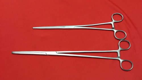 12 Pcs Thumb Dressing Forceps  Serrated 10&#034; &amp; 12&#034; O.R GRADE SATIN FINISH