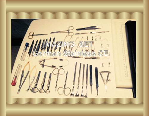 43 German Grade BASIC OPHTHALMIC EYE MICRO SURGERY SURGICAL INSTRUMENTS SET KIT