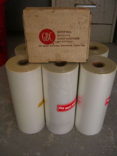 Lot of 6 GBC Laminator Rolls Could be 1.5 or 3 MM Plus ID Laminator Films