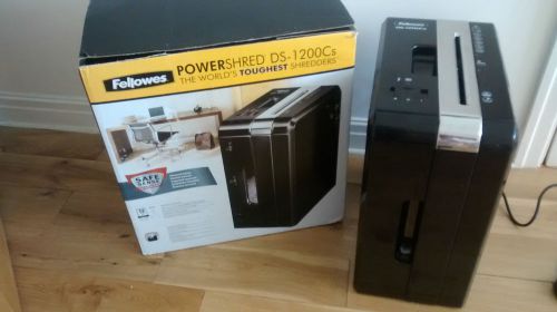 One Fellowes Powershred DS-1200Cs Cross-Cut Shredder Safe Sense Technology