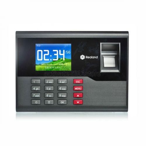 Fingerprint time attendance clock employee payroll recorder realand ac120 a91 for sale