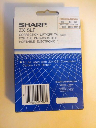 Genuine sharp 2-pack zx-5lf correction lift-off tape pa3200   new-in-package for sale